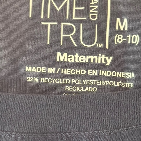 Time and tru women’s medium maternity tshirt blue “mama to be “ - Picture 4 of 9